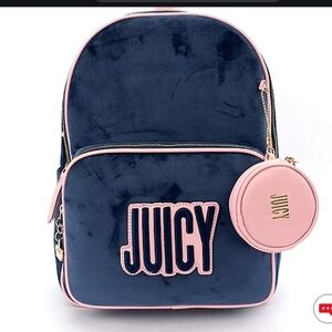 2pc.Large JUICY COUTURE Backpack Set w/FREE Twilly NWT